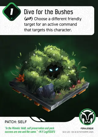 Dive for the Bushes